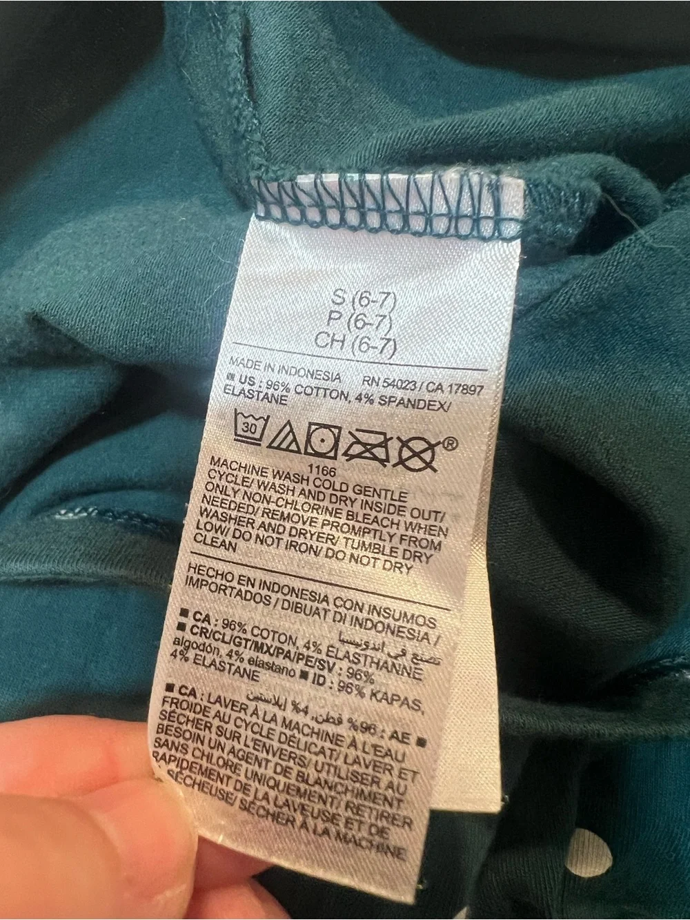 Old Navy Girls Sz Small 6-7 Built-In Tough Leggings Teal Dot Polka Dots Stretch